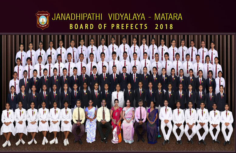 Board of Prefects - Senior Students 2018